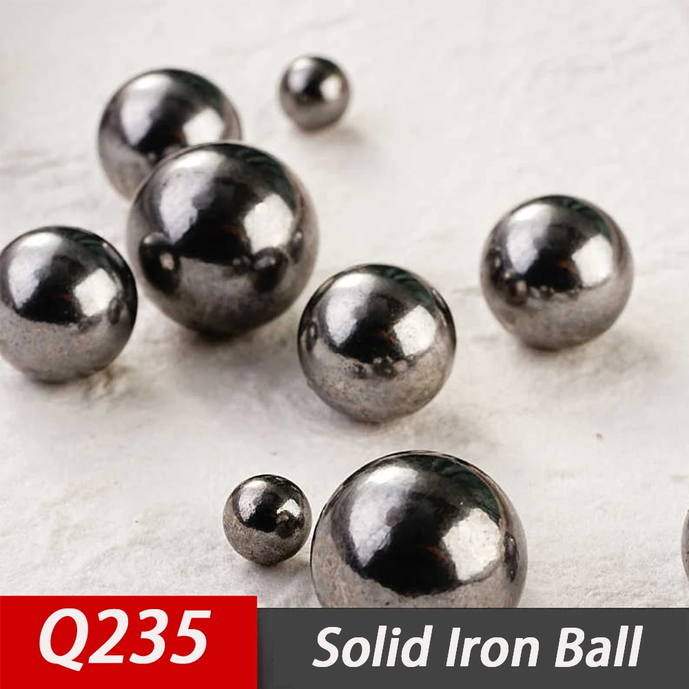 50Pcs Solid Iron Ball Dia12mm 13mm14mm 15mm 16mm 17mm 18mm 19mm 20mm -60mm High Precision Q235 Solid Smooth Bearing Steel Ball