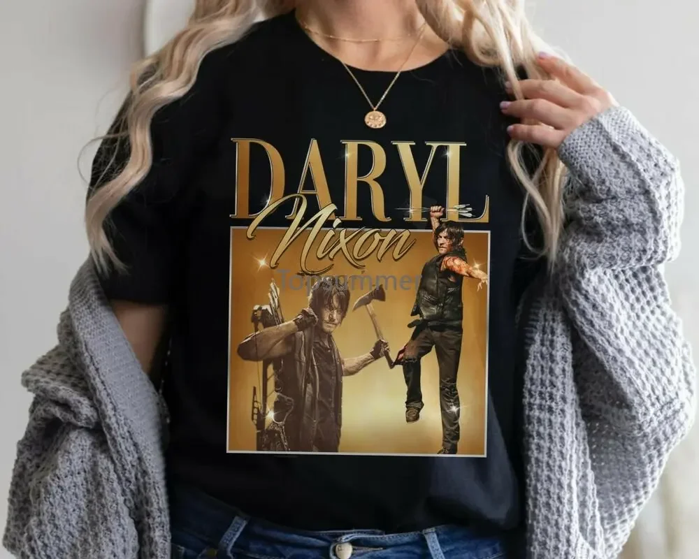 Tha111408 The Walking Dead Daryl Dixon Norman Reedus 90S Vintage T-Shirt