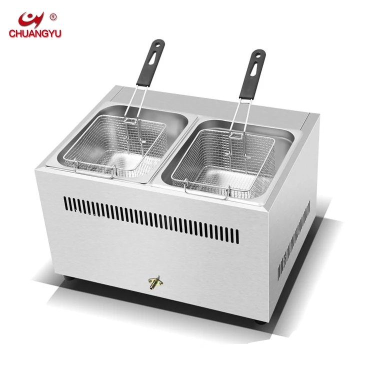2026 CY-82G Electric 8L Stainless Commercial Fryer For Chicken And Chips Deep Fryer With Free Basket For Restaurants