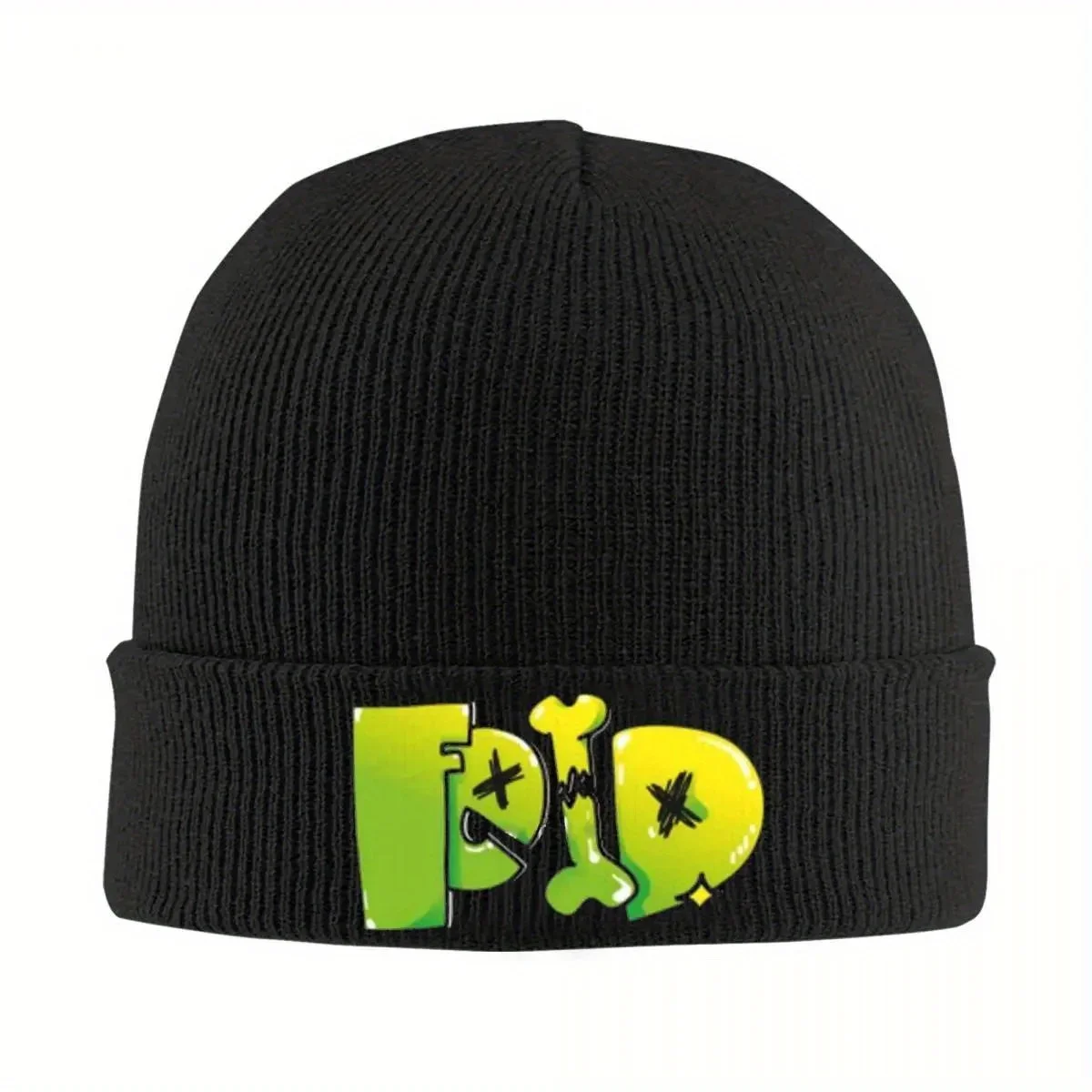 Feid Merch Logo Animated Ferxxo Knitted Hat Beanie Winter Hats Warm Street Caps Men Women