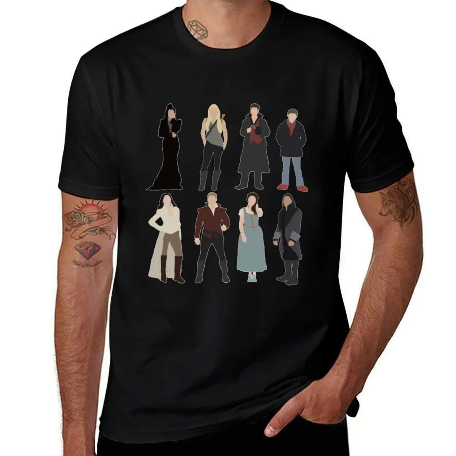 

OUAT Main Characters T-Shirt t shirts for man slim fit t shirts for man pack white T-Shirt