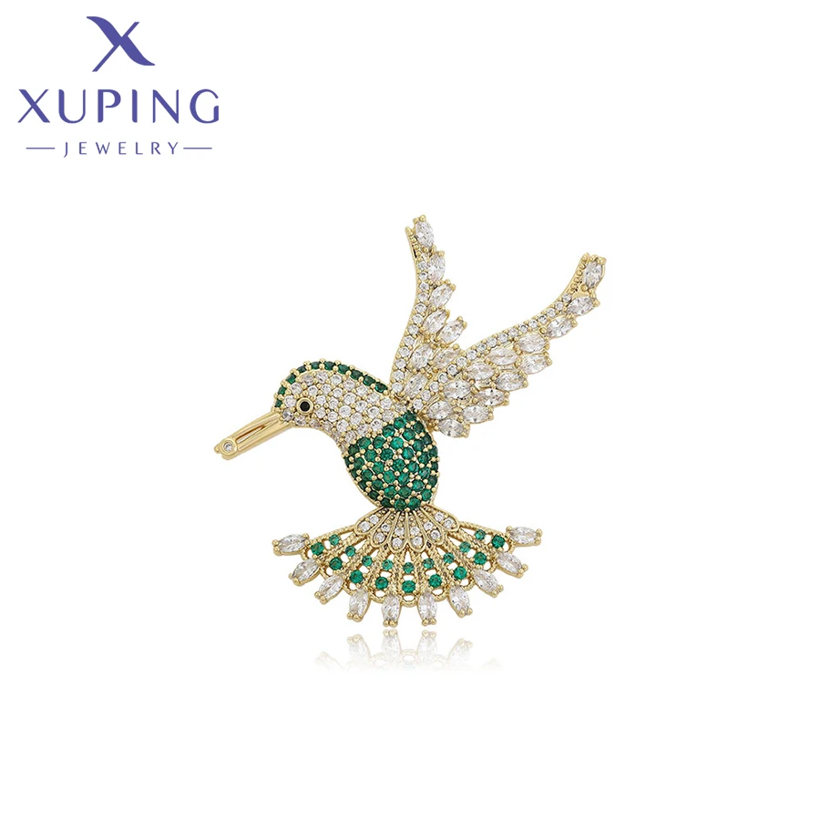 Xuping Jewelry New Arrival Fashion Bird Shaped Light Gold Color Pendant Necklace for Women Party Lovely Gifts X000683478