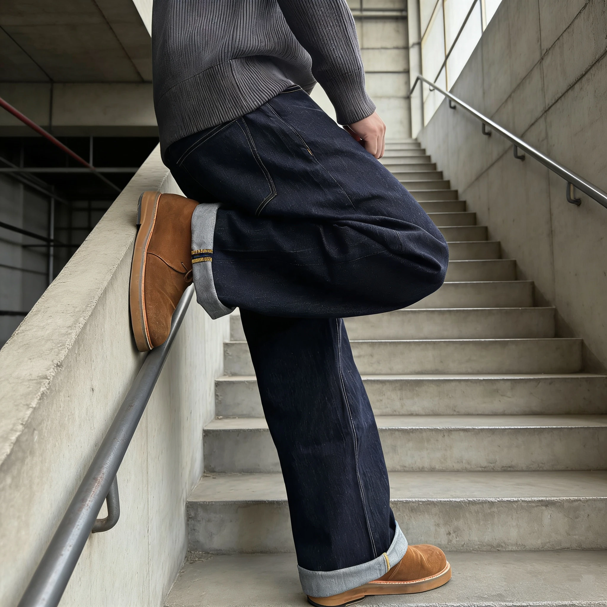 

Мужские джинсы Authentic Dad: прямой крой, свободный силуэт, винтажные, большие размеры, повседневные, со средней посадкой, из неэластичного денима, с эффектом потертости.