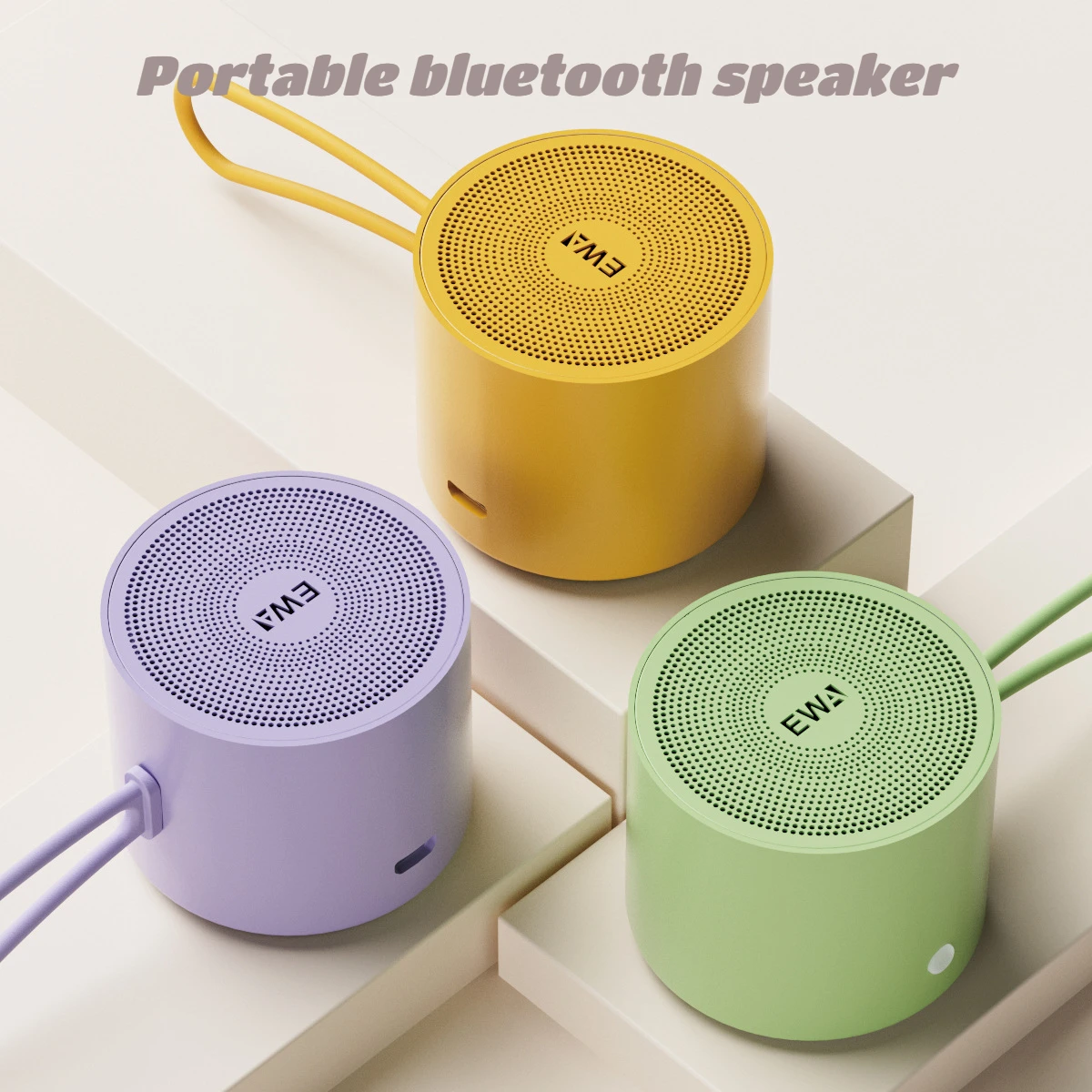 New Wireless Bluetooth Speaker Portable Lanyard Mini Outdoor Tws Couplet Small Sound Box Gift Essential