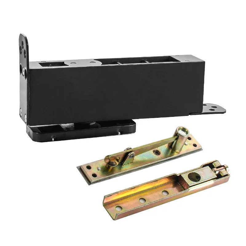 For Pit-free Wooden Door Floor Spring Framed Door Automatic Door Closer Hidden Buffer, Wooden Door Black Floor Spring