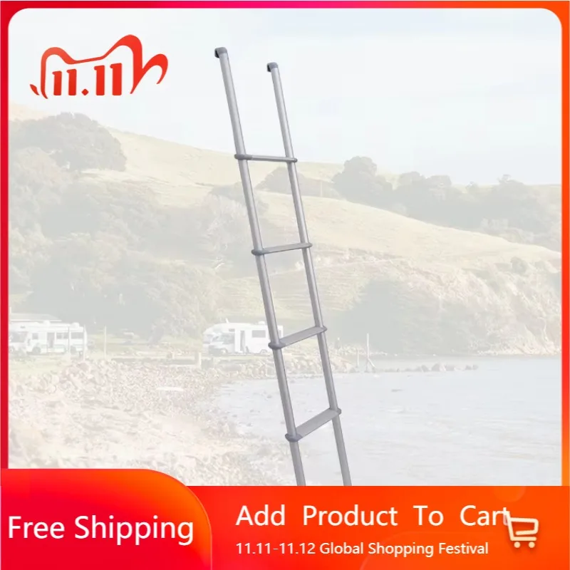 

STLF RV Lightweight Design Non-slip Pedals Outdoor Climbing Ladder for Camper Aluminum Alloy