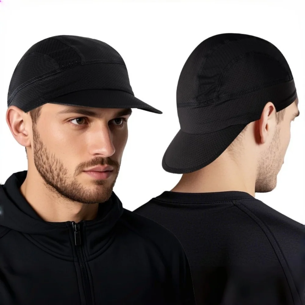 

Summer New Cycling Cap Bicycle Hat With Visor UV Protection Sun Block Headwear For Men Women Road Bike Head Caps Helmet Liner