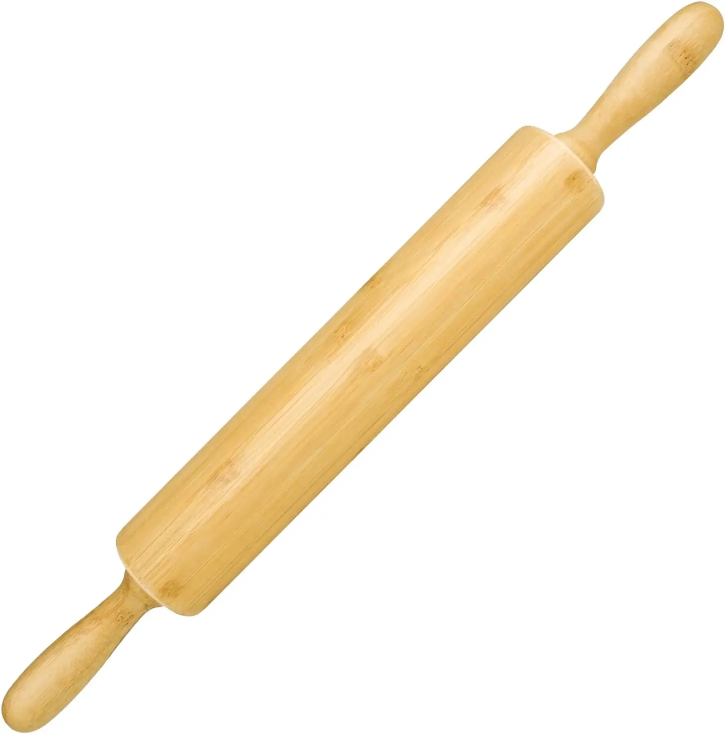 

17.5-Inch Wooden Rolling Pin, Long Dough Roller for Baking, Pie, Cookies, Pastry