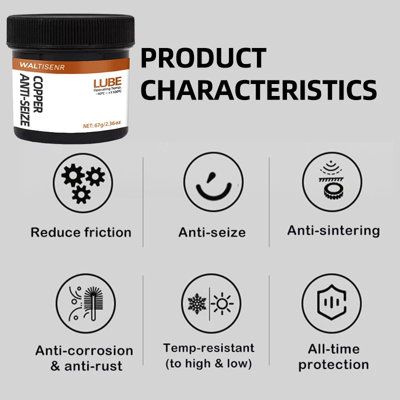 Picture 3: Copper Anti Seize Lubricant High-Temperature Anti-Seize Lubricant and Assembly Compound，Protection and Release Agent for Screw