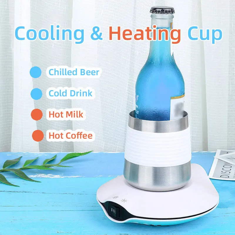 

Mini Quick Cooling & Heating Cup,Beer Beverage Rapid Refrigeration,Hot Milk Coffee,Cold Drink, Home Office Dormitory 420ml