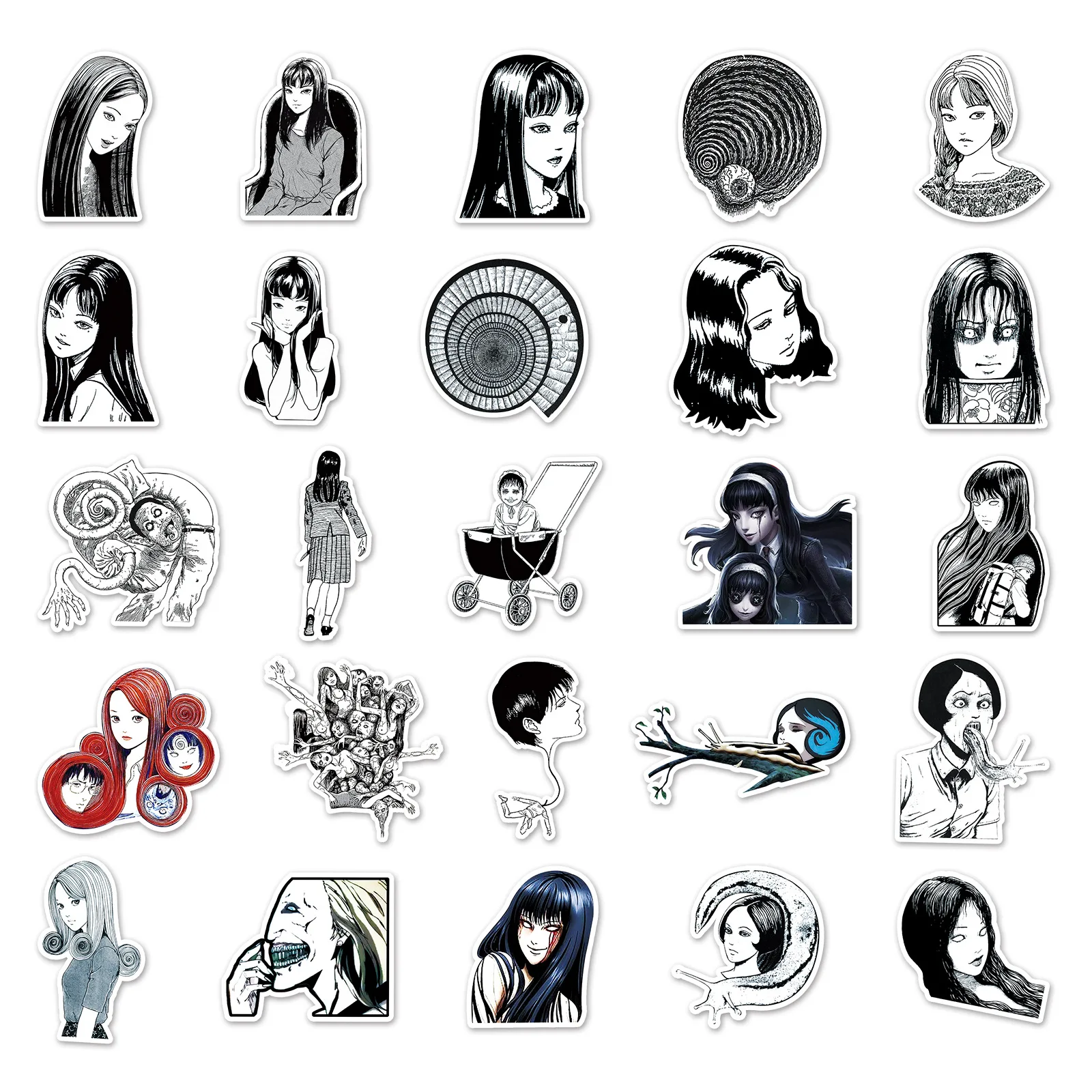 50pcs Horror Again Series Graffiti Stickers Suitable for Helmet Desktop Wall Decoration DIY Sticker Pack Wholesale