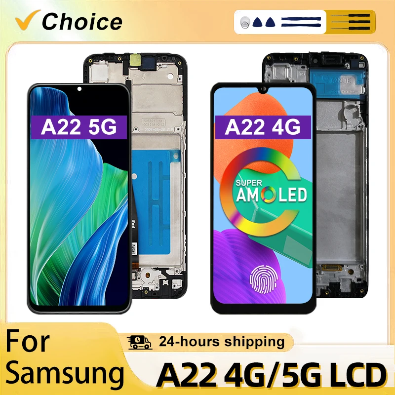 IPS Display For Samsung Galaxy A22 4G LCD A225 Display Touch Screen For Samsung A22 5G Display A226 LCD Digitizer Replace Parts