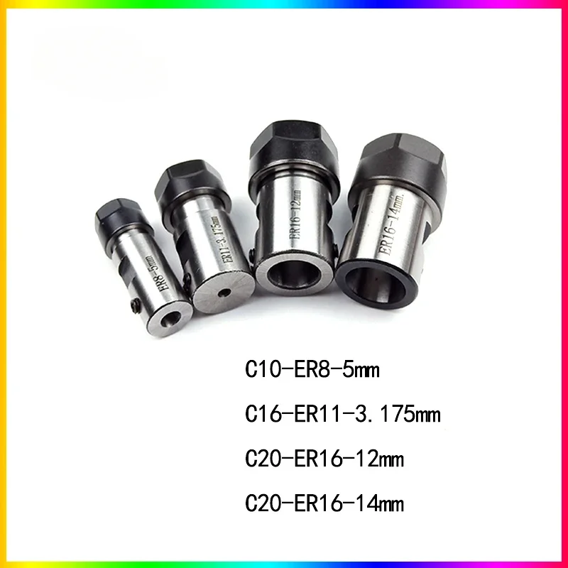 ER8 ER11 ER16 ER20 motor shaft tool holder c10 c16 c20 c25 er8a er11a er16a er16m er20a er20m 3.175mm 4mm 5mm 12mm 14mm 18mm rod