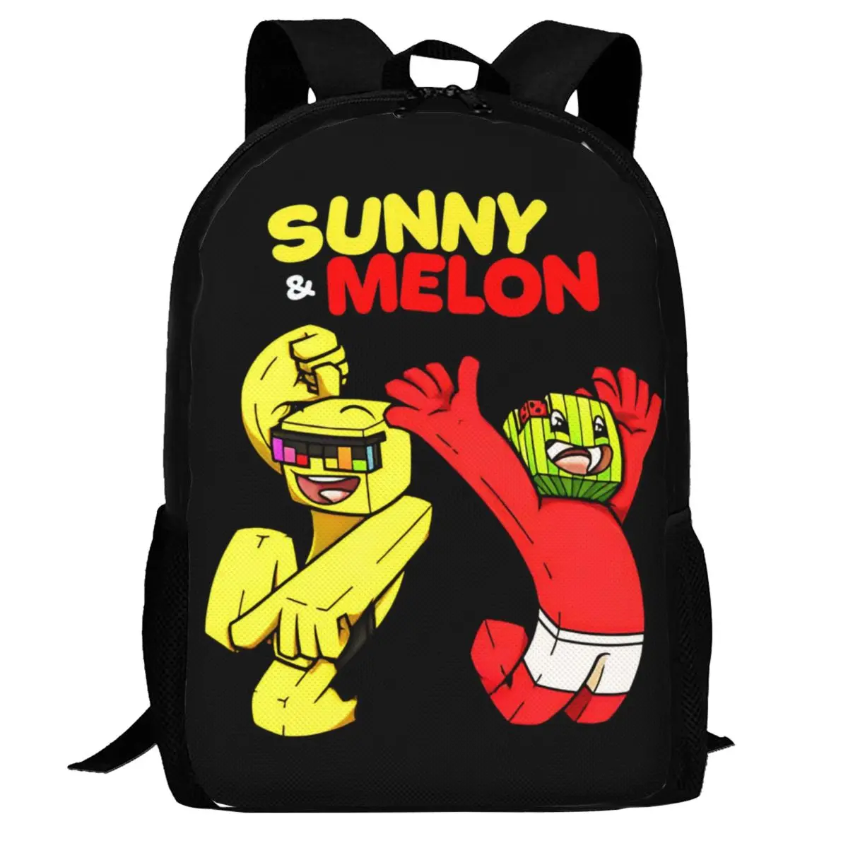 

Sunny And Melon Backpack Daypack Large Capacity Kids BookBag School Bag Shoulder Bags for Men Women