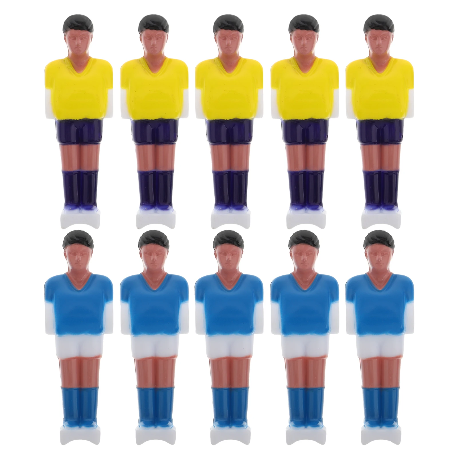 

10pcs Foosball Man Set Mini Resin Soccer Player Figures Replacement Parts For Table Football Repair Accessories Hand Eye