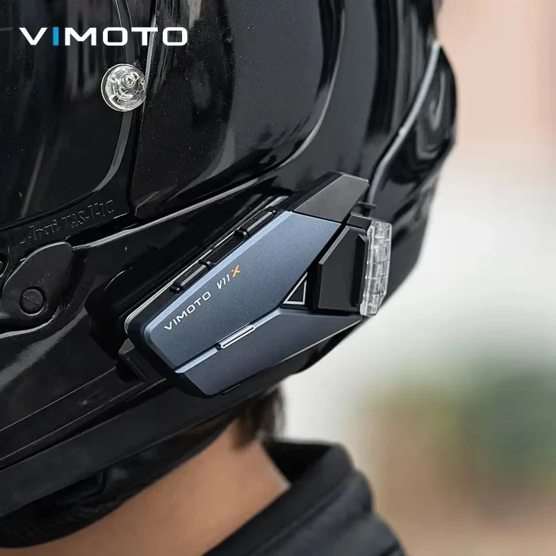 Vimoto V11X V10X  Chinese Version Motorcycle Helmet Bluetooth Headset IPX67 Noise Reduction Multi-person Call Helmet Earphones