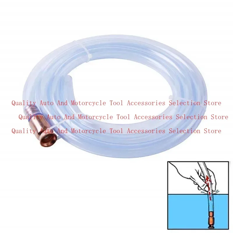 1Piece Red Copper Siphon Refueling Gas Siphon Pump Fuel Water Shaker Siphon Safety Self Priming Hose Flexible