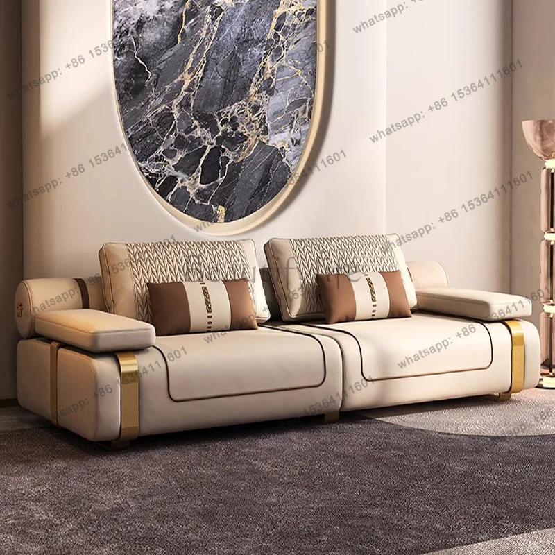 Luxury Leather Living Room Sofas Recliner Love Seat Bedroom Lounge Outdoor Sofa Relaxing Armchair Tumbonas Playa Home Furniture