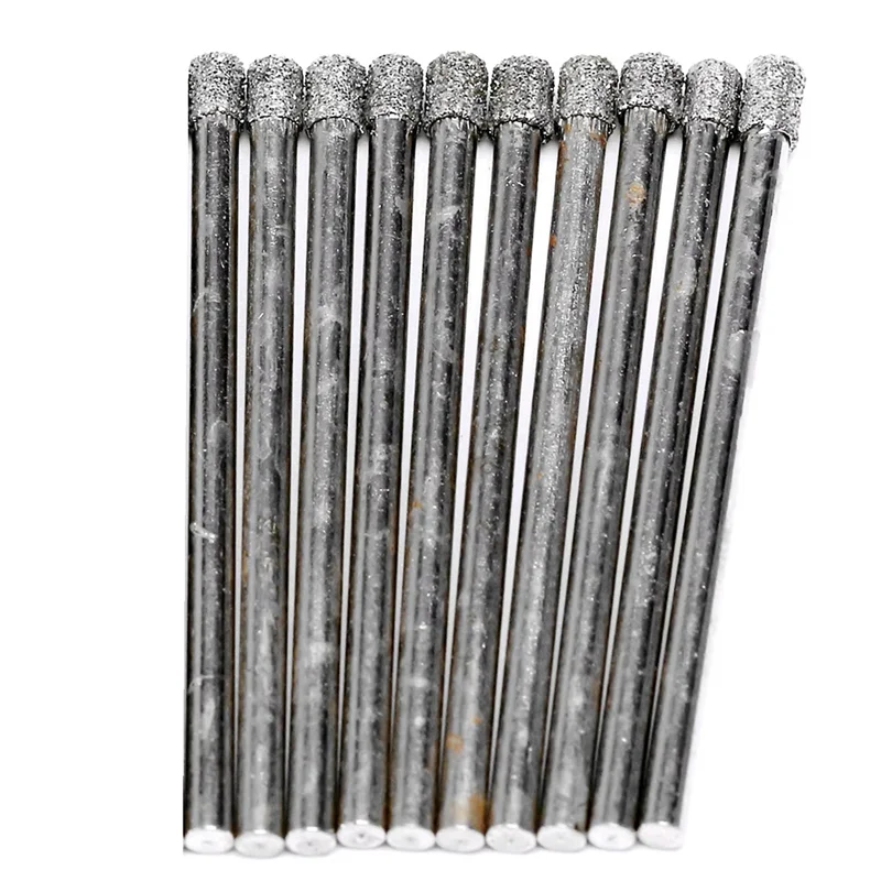 

A20F-Pack Of 10 Diamond Hole Saw Core Drill Bits For Precision Drilling On Glass, Tile, And Marble - 3Mm, 1/8 Inch