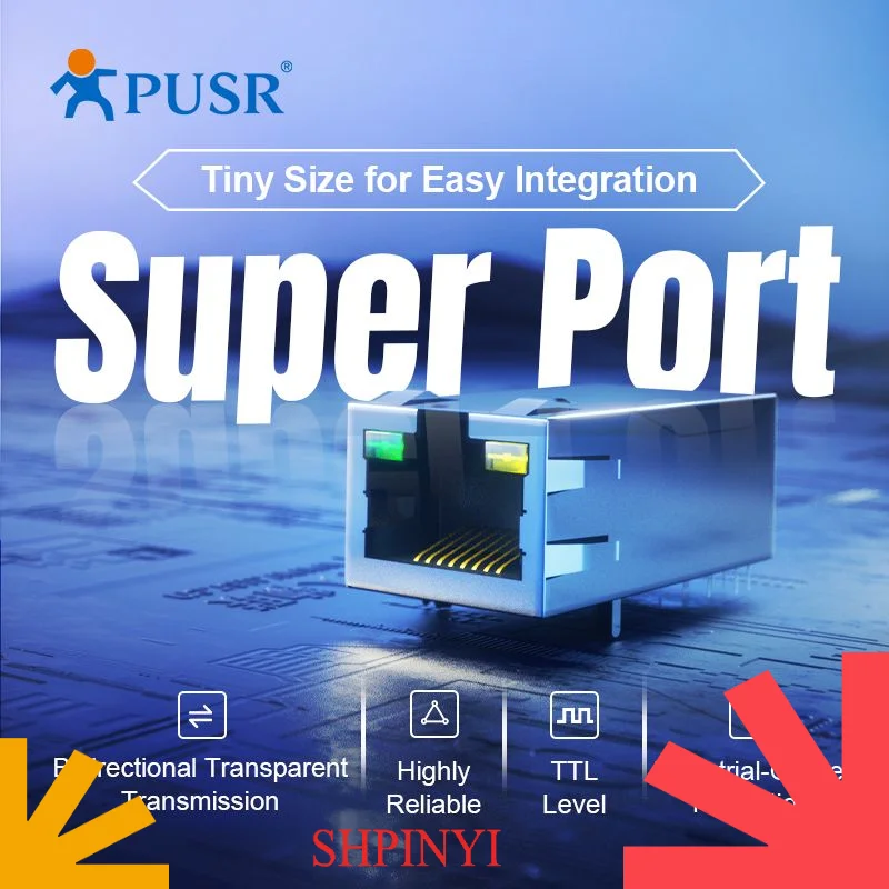 PUSR TTL to Ethernet Embedded Auto MDI/MDX And Auto Negotiation TCP/IP KPORT Ethernet Module USR-K3