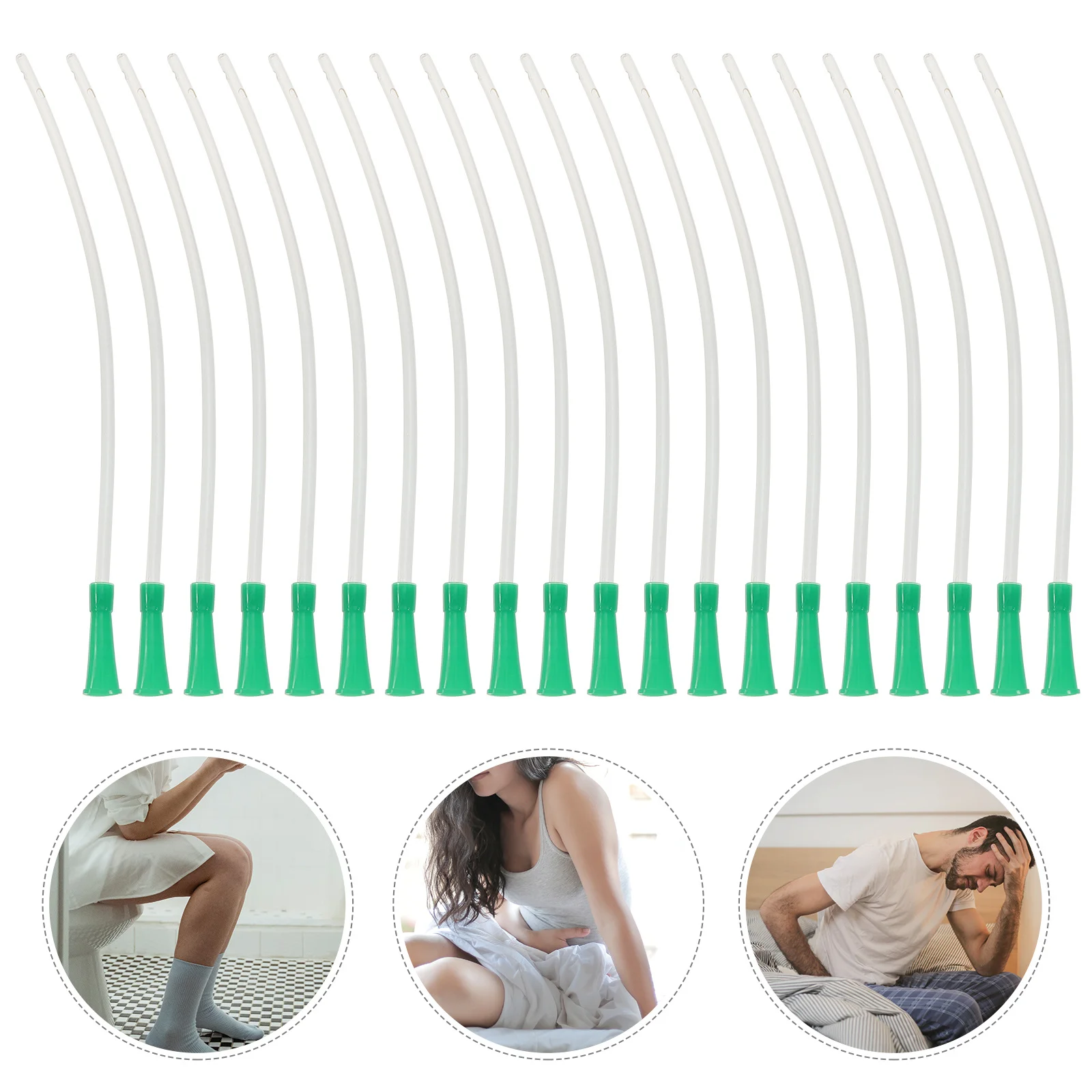 20개입 편리한 관장 튜브 친환경 대체 화장지 장 청소 변비 완화 관장기