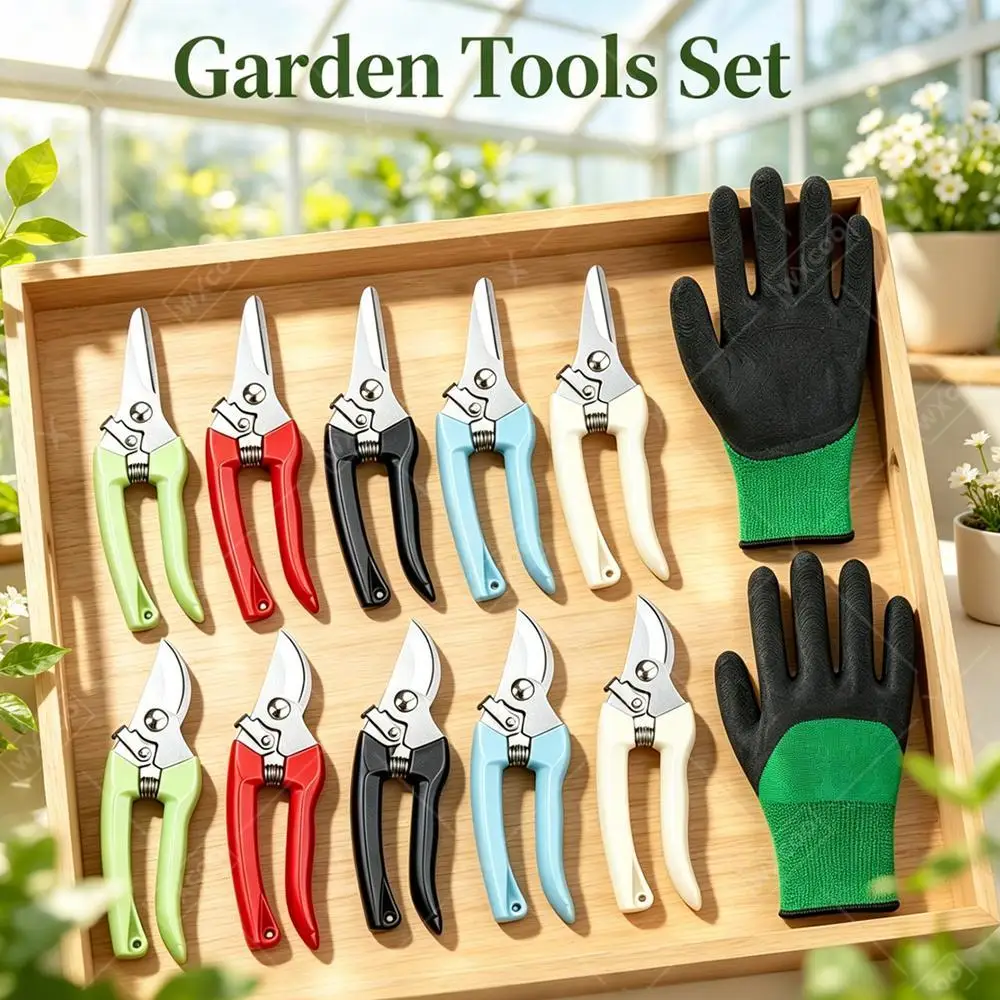 Hand Clippers Professional Sharp Pruning Shears Tree Trimmers for Garden Beak Scissors Non-slip Handle Pruner Garden Scissors