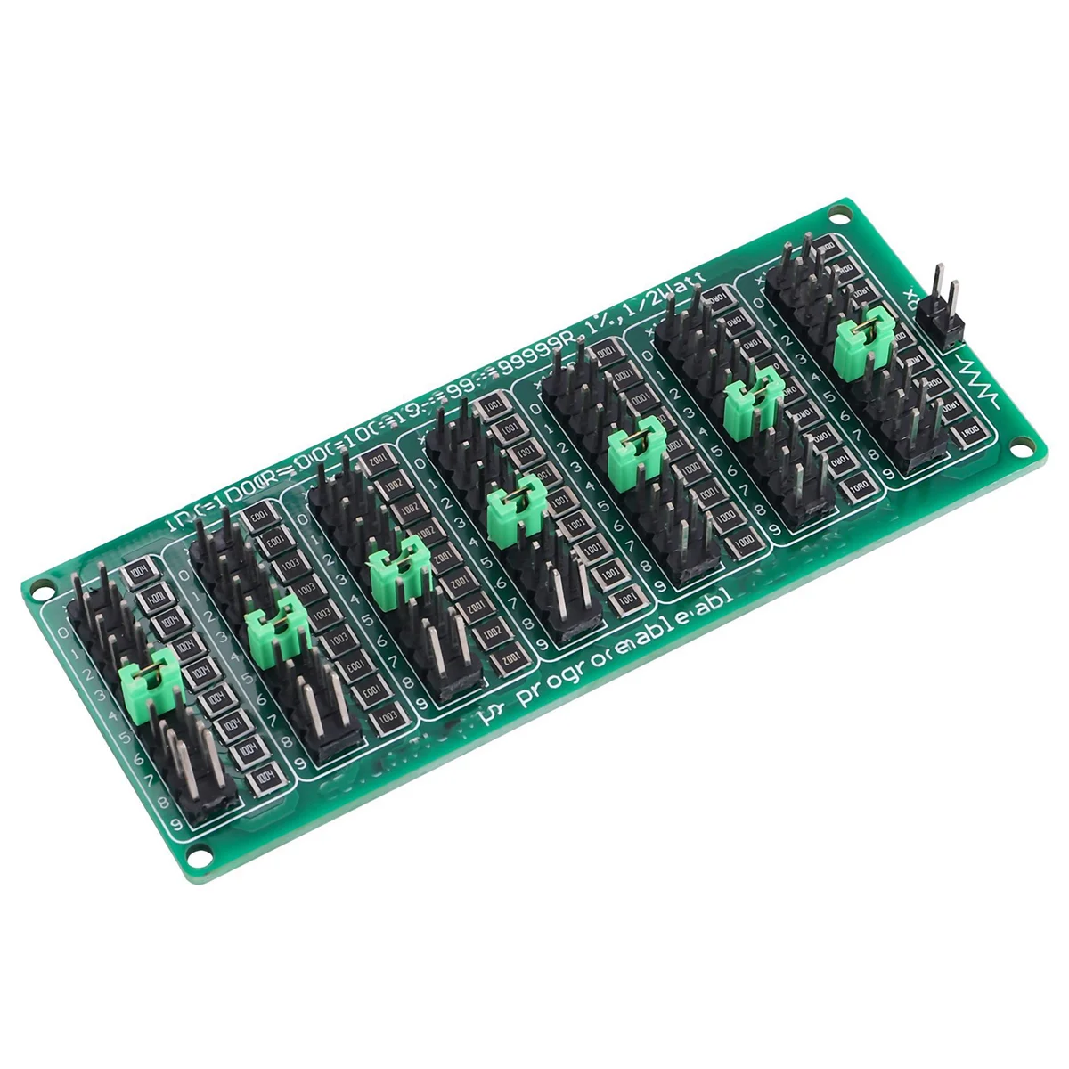 ABGN 7 العقد 1R - 9999999R مقاومة SMD قابلة للبرمجة لوحة مقاومة الشريحة دقة الخطوة 1R 1% 1/2 واط وحدة 200 فولت