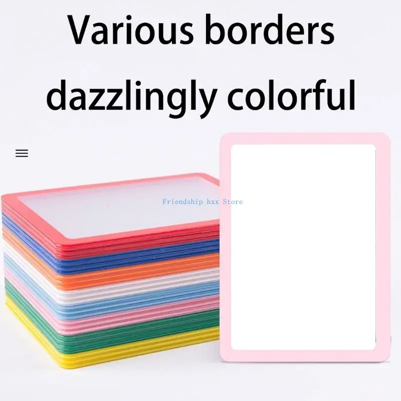 

F1CB 10PCS Colorful Border Card Holders PVC Card Protectors Sleeves for Gaming Card