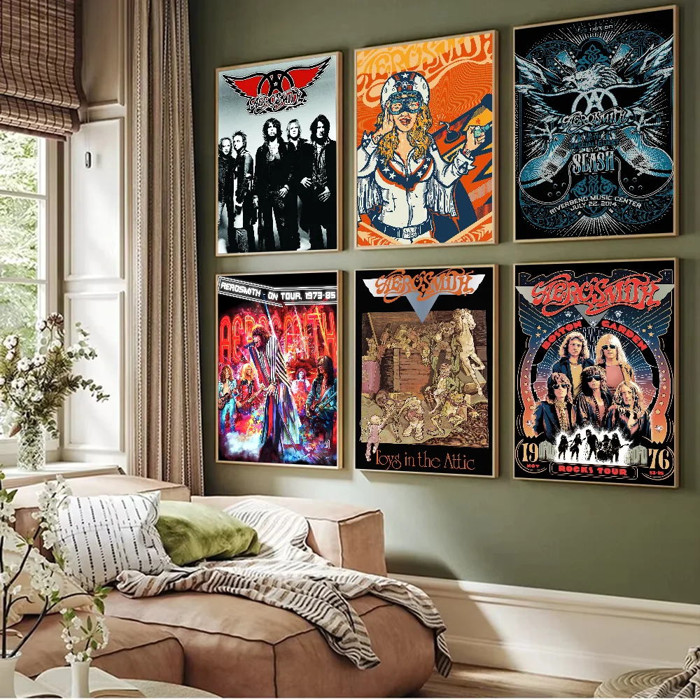 Rock Band Aerosmith Poster Prints Artwork festival Bedroom Club living room Home Deco