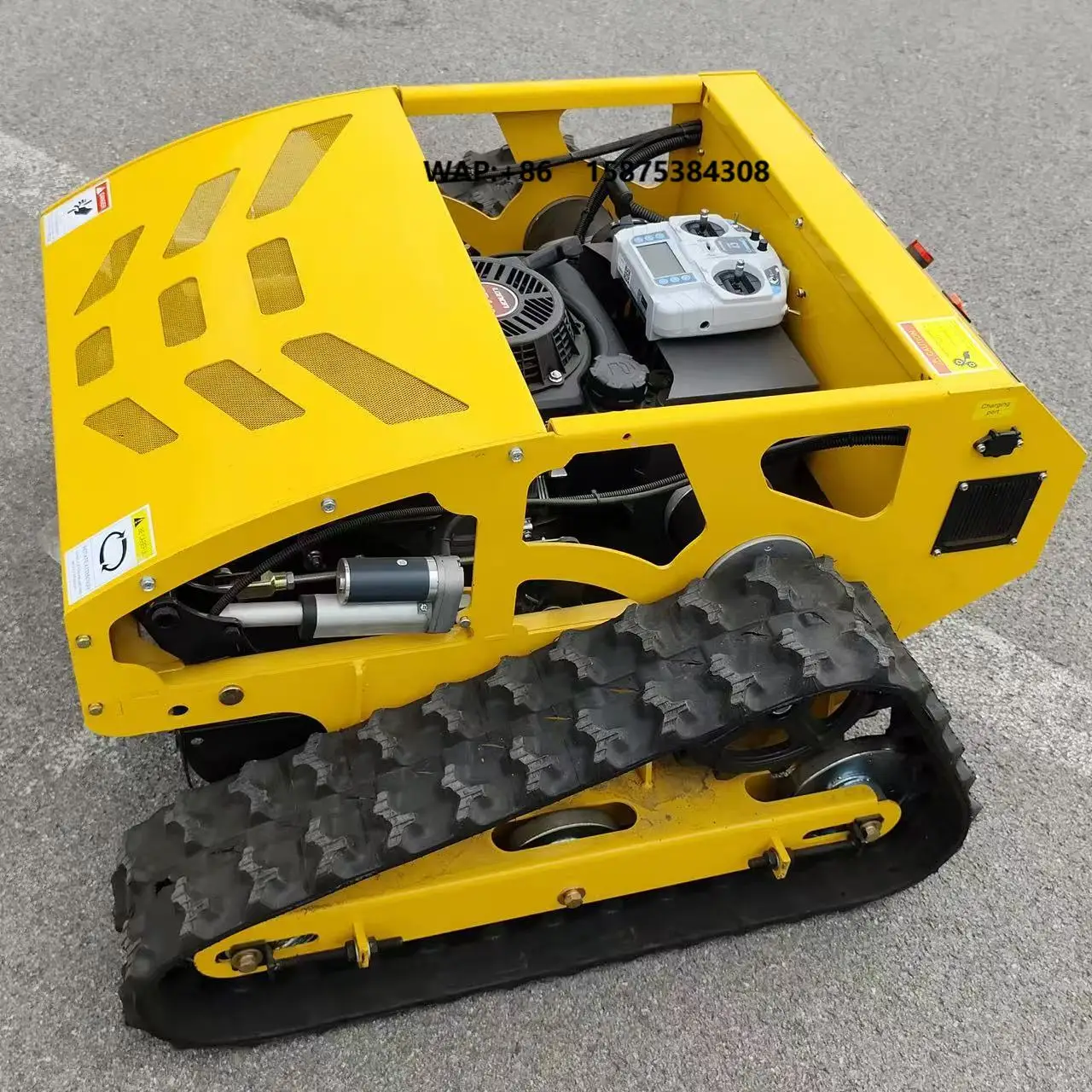 Industrial Grade Agriculture & Garden Remote Control Cordless Petrol Lawn Mower High Efficiency EPA Engine