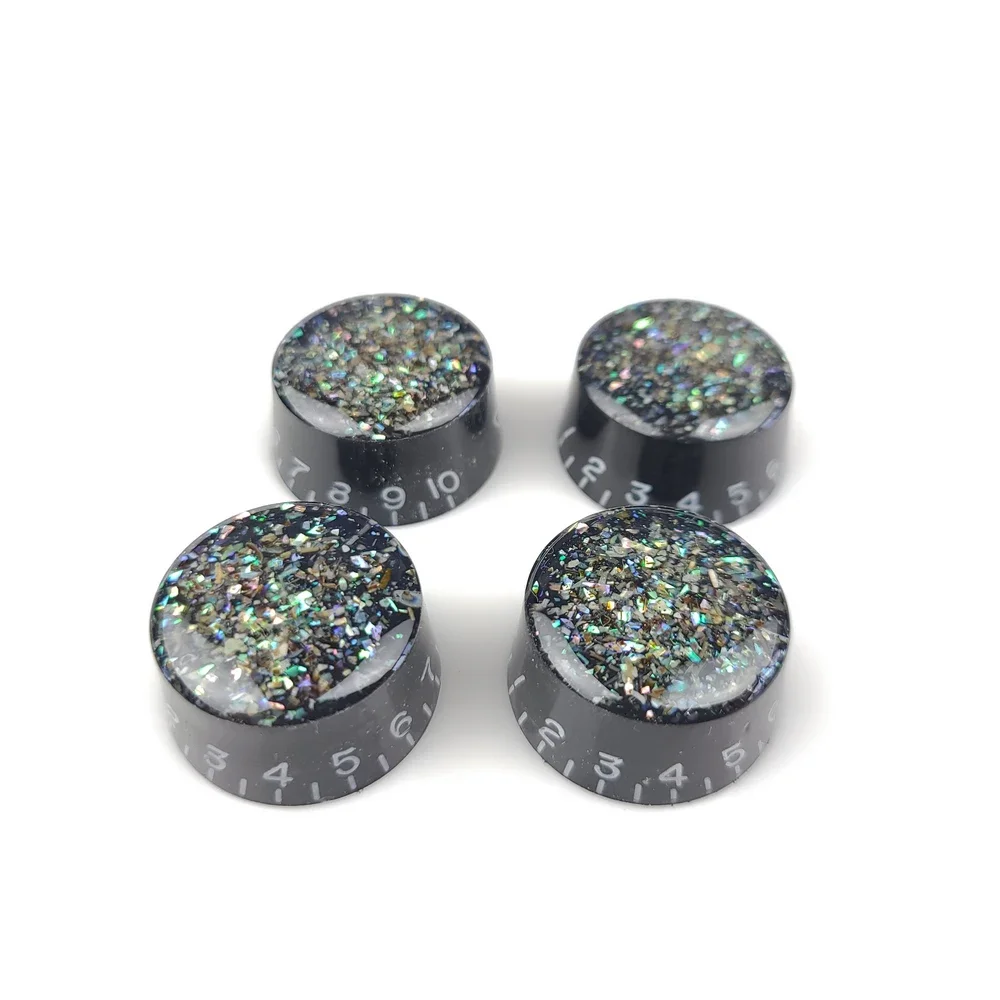 

4 шт. ручки управления гитарой для 6 мм Abalone, скорость, громкость, ручка потенциометра тона, совместимая с электрогитарой SG KSP83