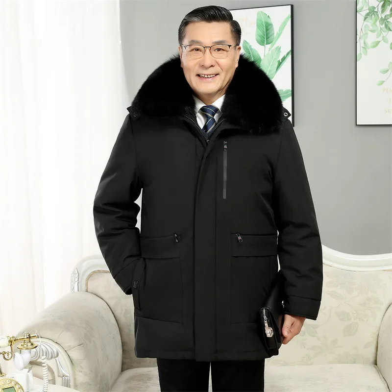 Abrigos y parkas de plumón para hombre, nueva colección de invierno en Canadá. Chaqueta de plumón de ganso blanco para hombre, chaquetas acolchadas con forro interior desmontable HXY1969.
