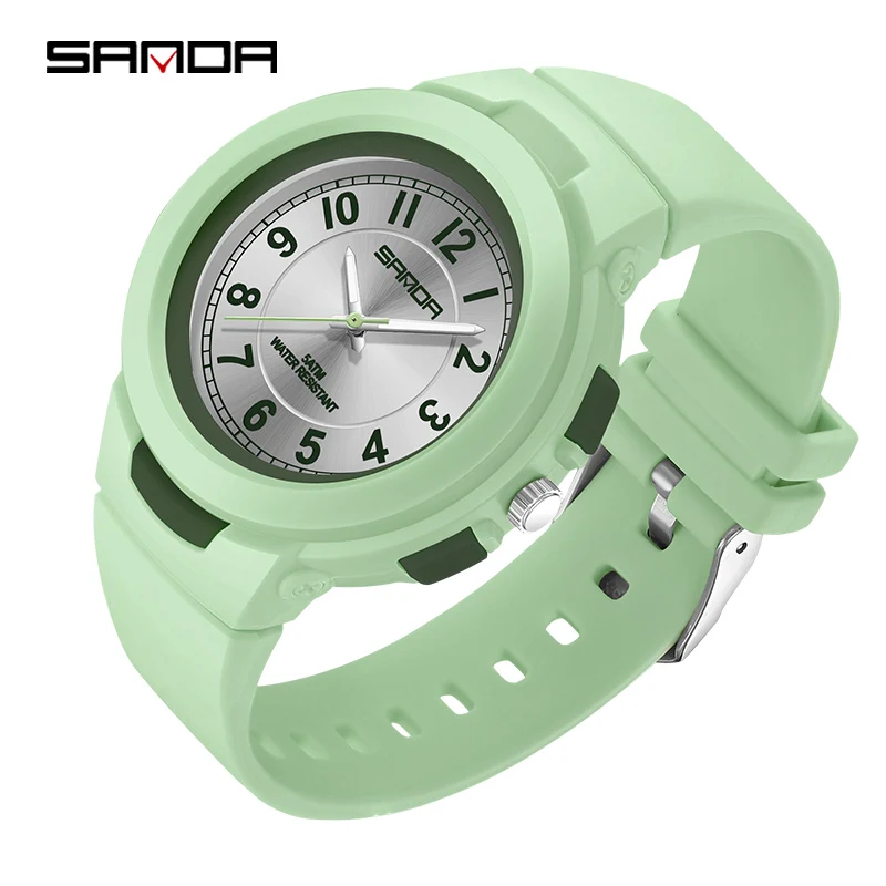 

SANDA 6095 Водонепроницаемые наручные часы Женские часы Повседневные часы Relogio Feminino Новые модные трендовые женские часы Спортивные 30 м