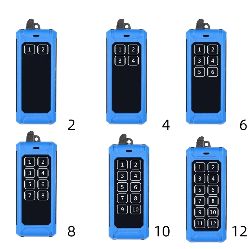 Industrial Hoists Transmitter Wireless Remote Control Adopts EV1527 Encoding Chip 433Mhz for Accurate Equipment Control