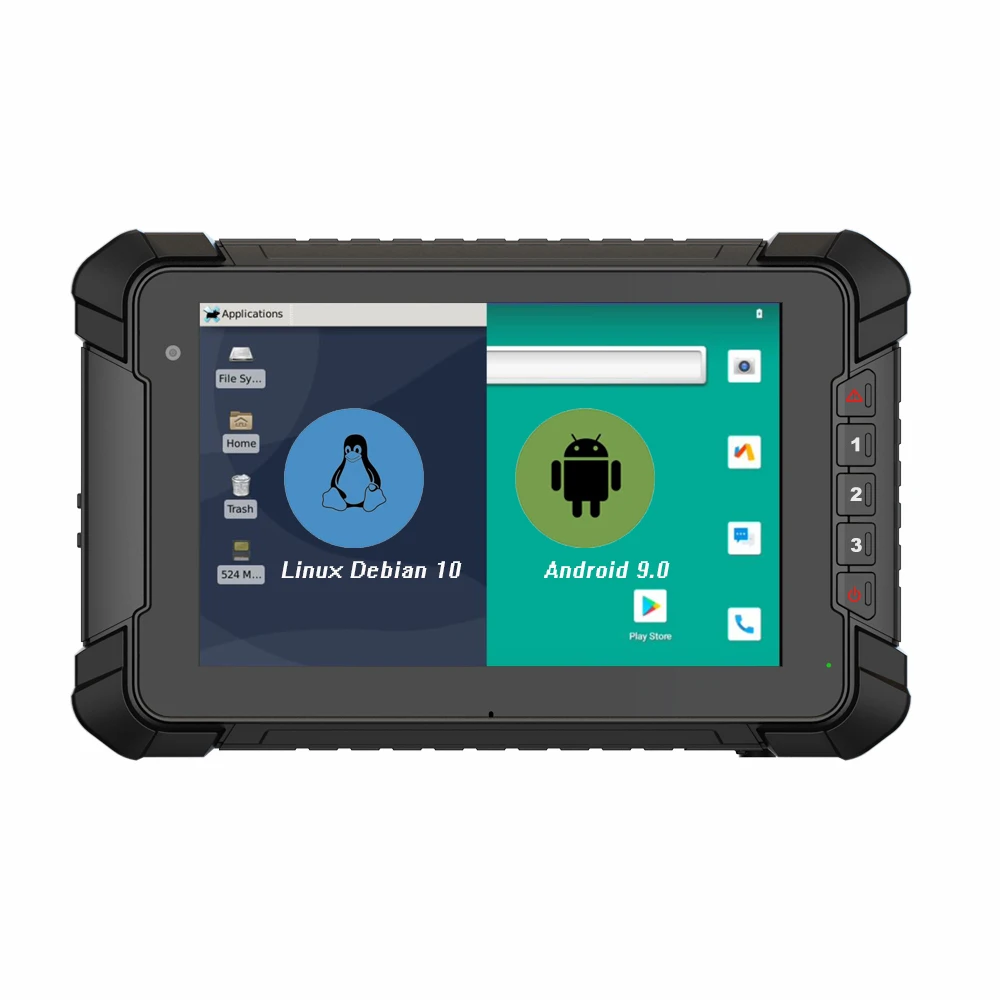 7 Inch IP67 Rugged Business Tablet PC with Linux Android OS Waterproof CAN Bus RJ45 RS232 GPIO for Vehicle Use