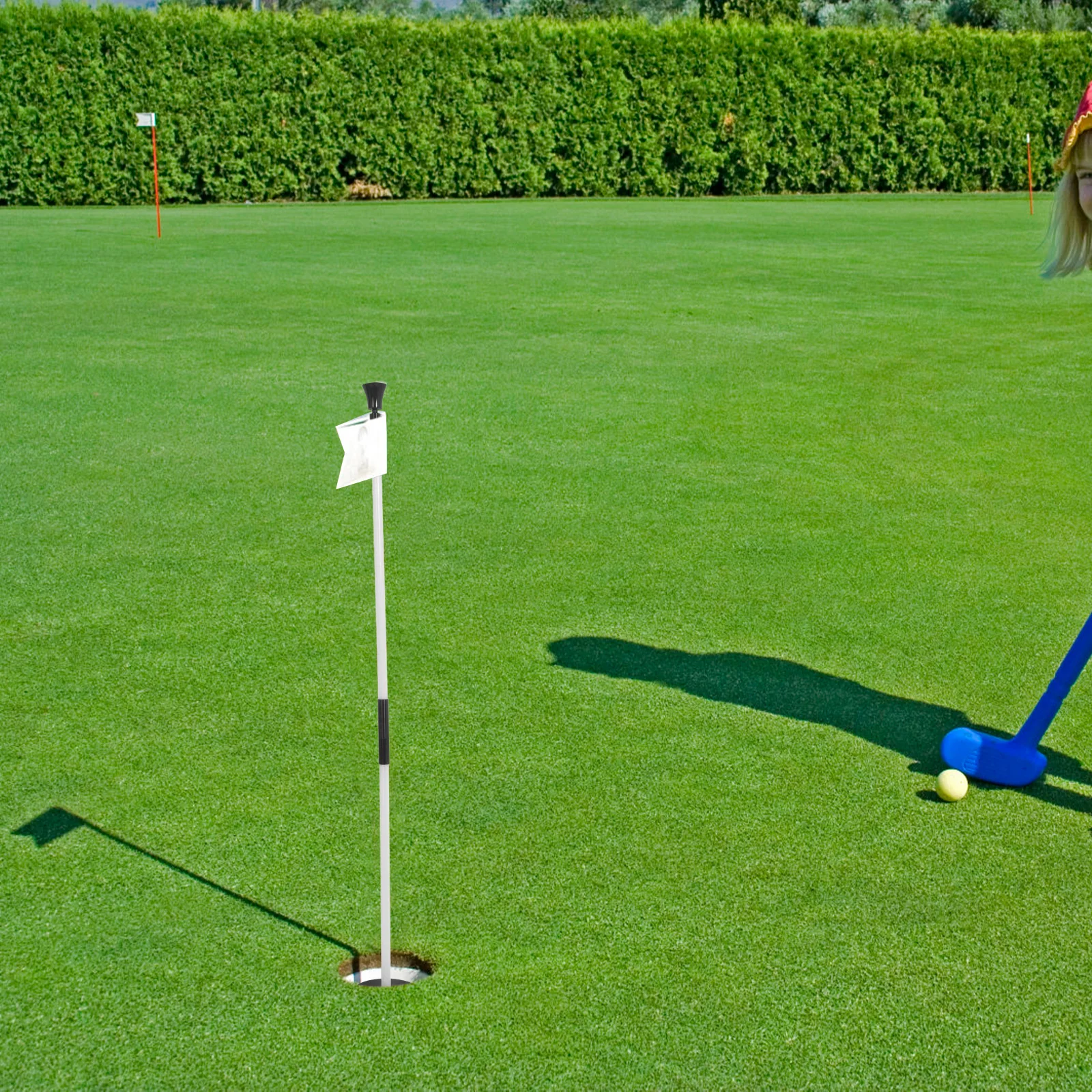 

Portable Detachable Golf Flagpole Sturdy Flagstick for Practice Professional Hole Cup Aluminum Flagpole Golf Sports