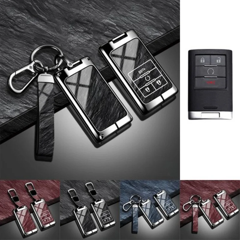 

A+ Zinc Alloy TPU Car Key Case Cover For Cadillac ATS SRX STS CTS DTS Escalade XTS