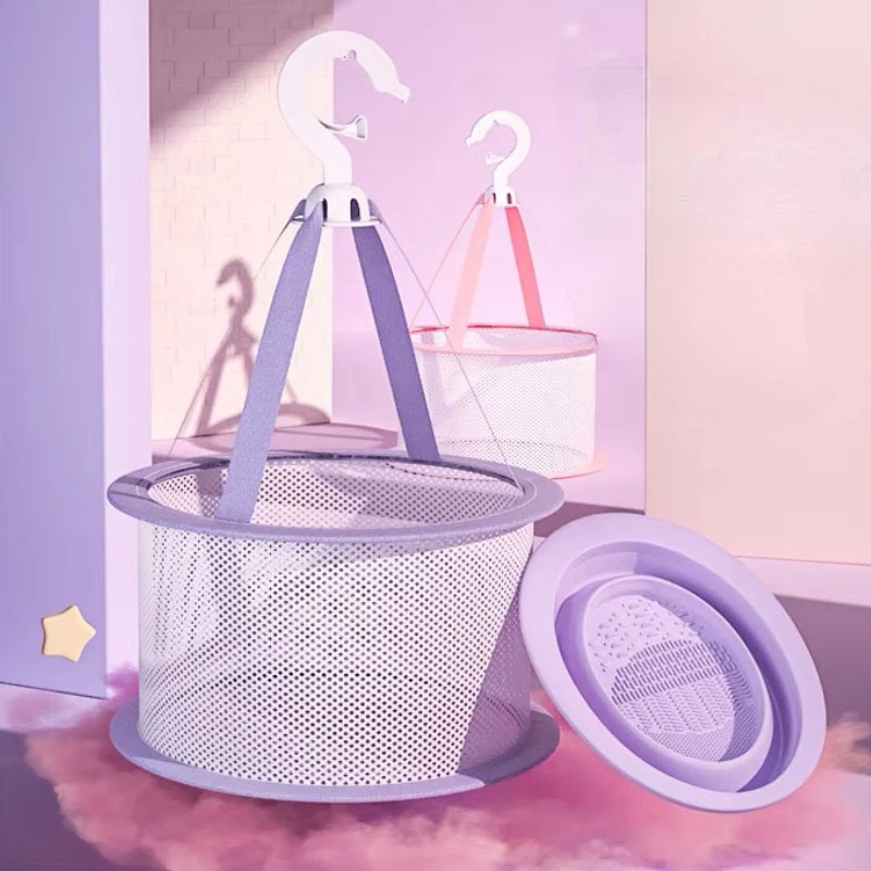

Drying Rack Hanging Basket Makeup Brush Storage Powder Puff Mesh Pocket Anti Deformation Drying Rack Organizer Sponge Net Bag