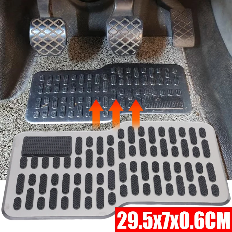 Stainless Steel Pedal Car Wear Pedal Thickened Pedal Plate Main Driver Non-slip Foot Mat Metal Protective Foot Mat Car Part