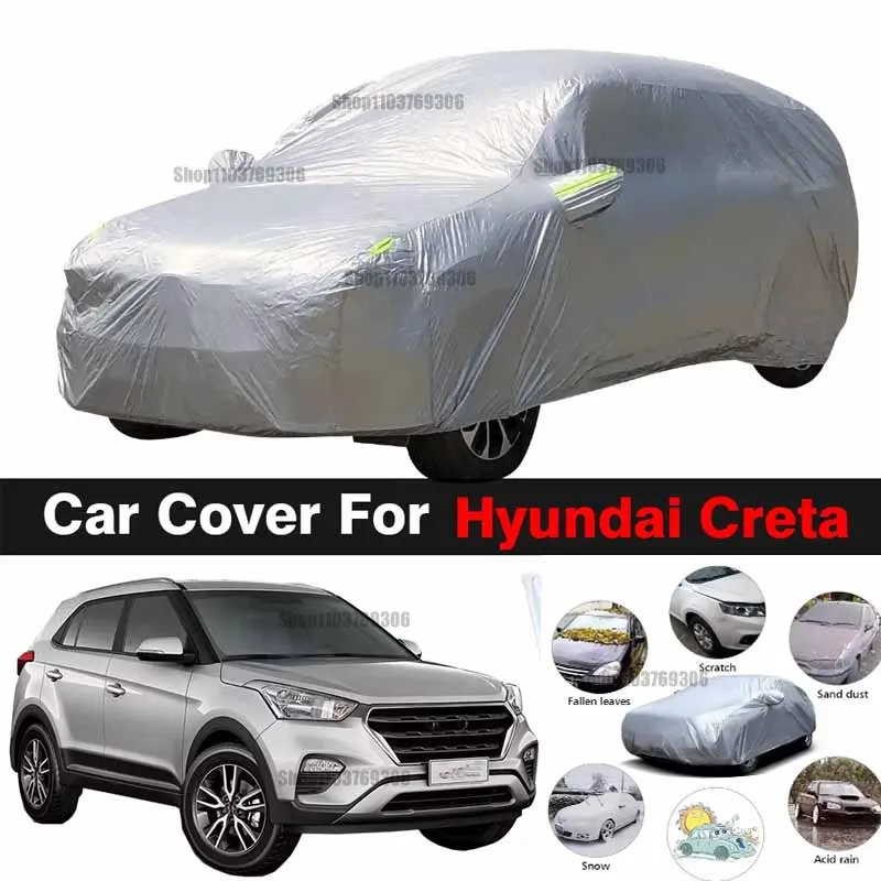 

Outdoor Car Cover Anti-UV Sun Shade Rain Snow Protection SUV Cover Dustproof For Hyundai ix25 Creta Cantus