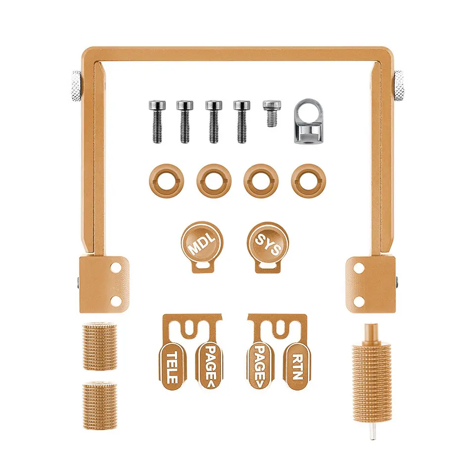 Gold CNC Folding Handle Stand + Parts Kit for Radiomaster TX15