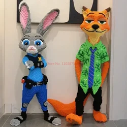 Kawaii Zootopia Nick  Children'S Educational Cartoon Judy Three-Dimensional DIY Toys Festival Birthday Christmas gift