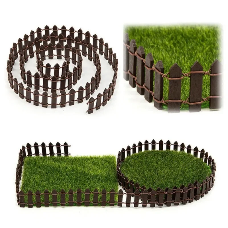 Mini clôture en bois pour décoration de jardin agricole, accessoires de garde-corps de paysage de balcon, cour intérieure, 5x90cm