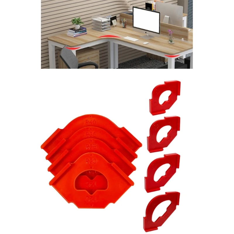 4Pcs Router Templates Set Positioner for Unseamed Corner and Edges Design