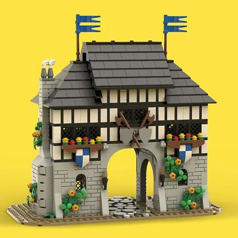 Moc-bloques de construcción de fortaleza militar, modelo Falcon's Keep Castle, tecnología Modular, regalo, juguetes de Navidad, conjuntos de bricolaje, montaje