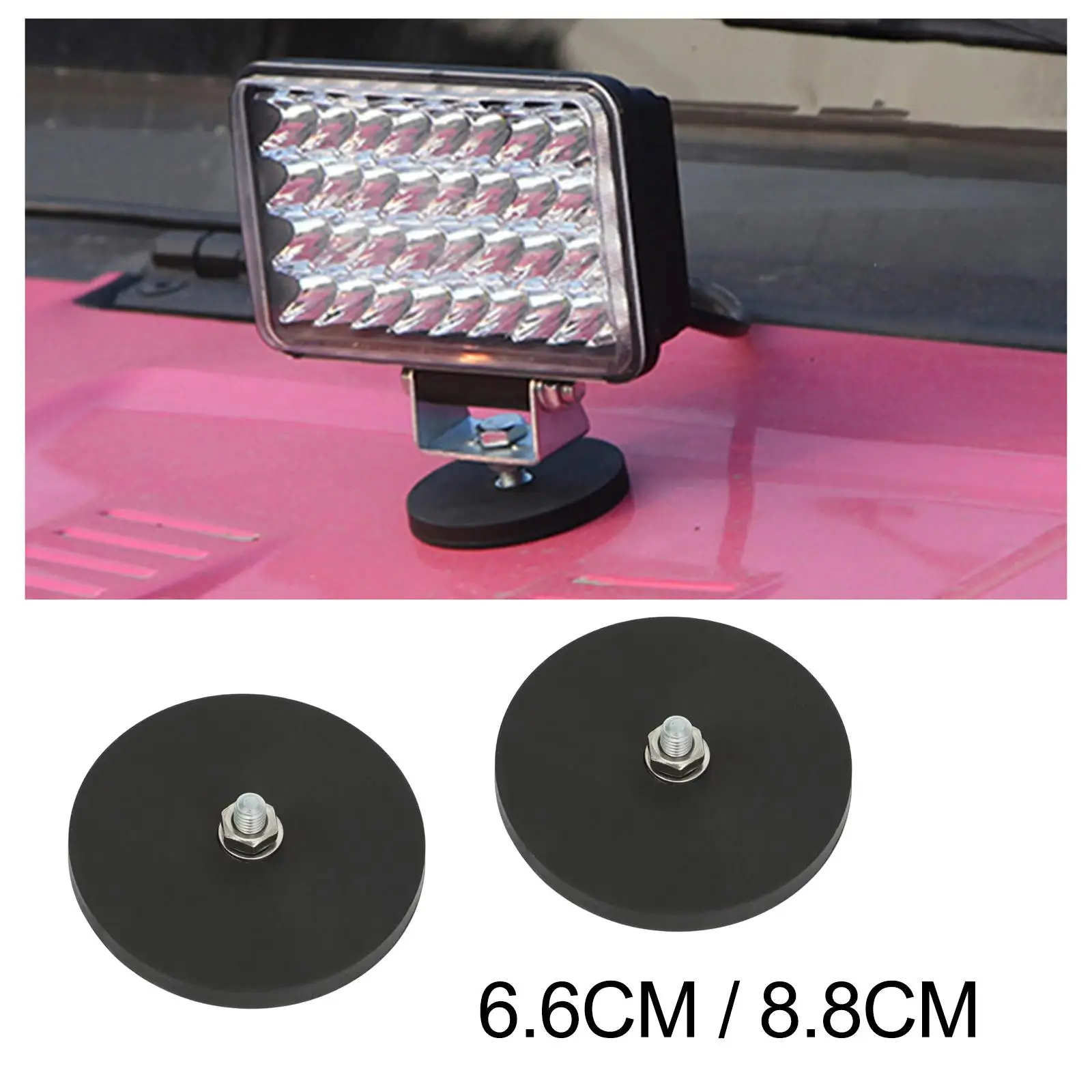 

2 Pieces Work Light Mounting Brackets Magnetic Base Fit for Fog Light