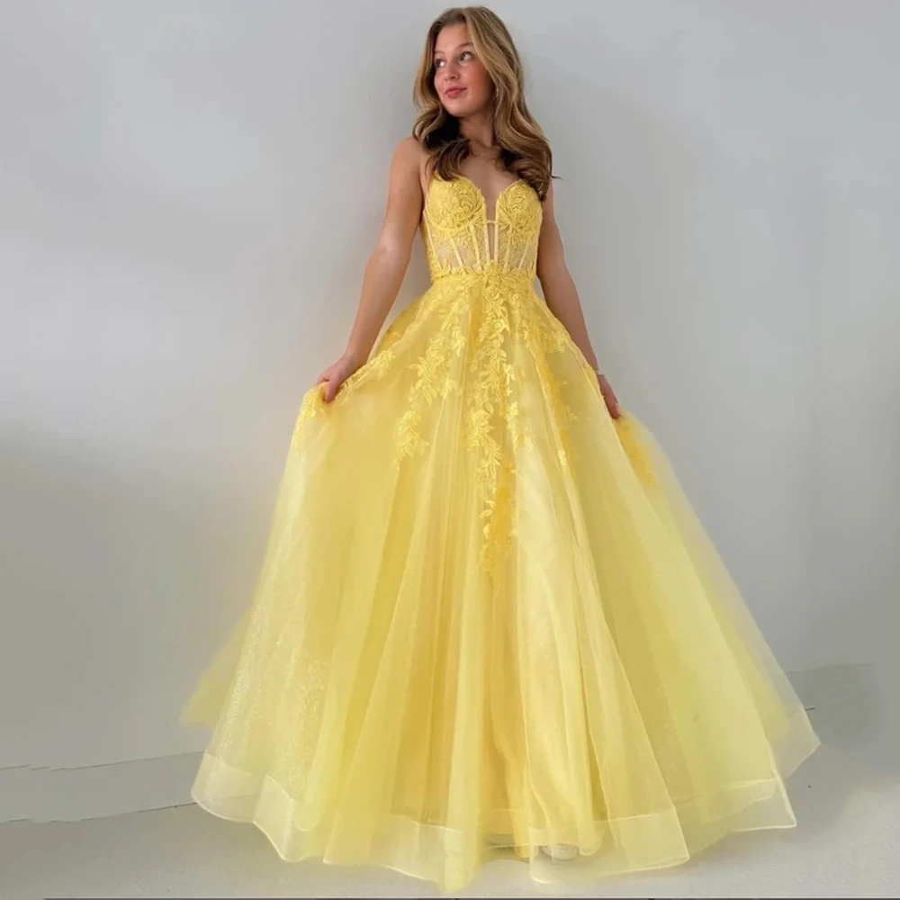 

Yipeisha Fashion retro elgant Prom Dresses Yellow Tulle Princess Prom Dress Sweet Corset Party Dressese 2024 Vestidos De Fiesta