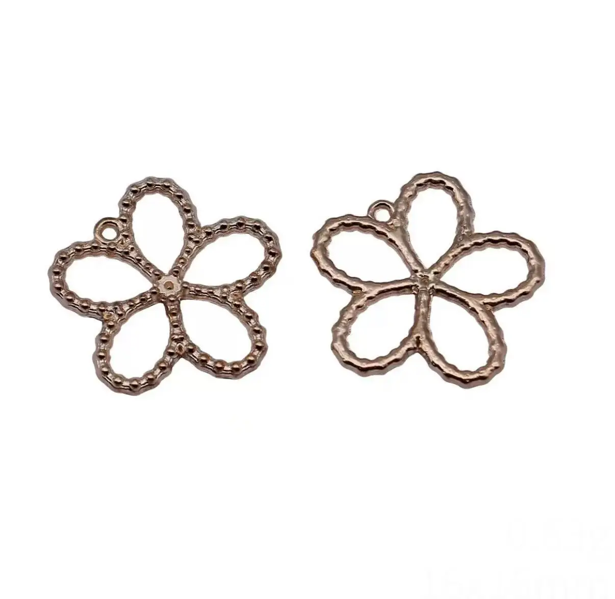 

40pcs 16mm Zinc alloy metal flower charms for handmade DIY accessories HWL2632