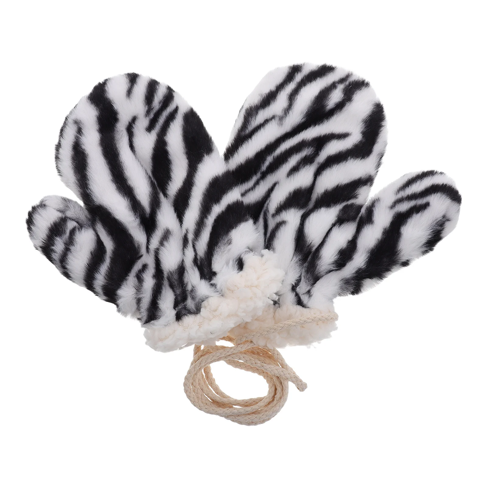 

1Pair Winter Gloves Women Thickened Warm Riding Gloves String Student Snow Hand Protection Cold Weather Accessories