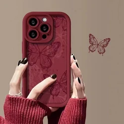 Purple Butterfly Couple Phone Case for Oppo A60 A3 A3X A98 A78 A58 A38 A57 A76 A94 A74 A55 A54 A16K 4G 5G Soft TPU Back Cover